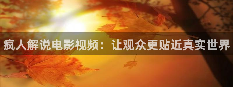 神马影院达达兔在线播放：疯人解说电影视频：让观众更贴近真实世界