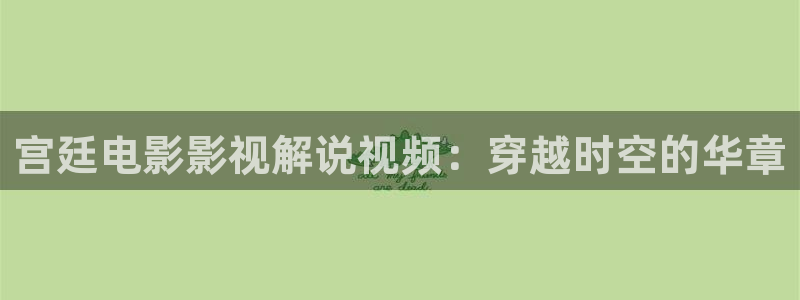 6080神马电影网：宫廷电影影视解说视频：穿越时空的华章