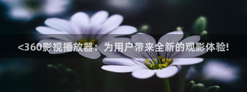 神马影院在线手机观看韩国电影：<360影视播放器：为用户带来全新的观影体验!