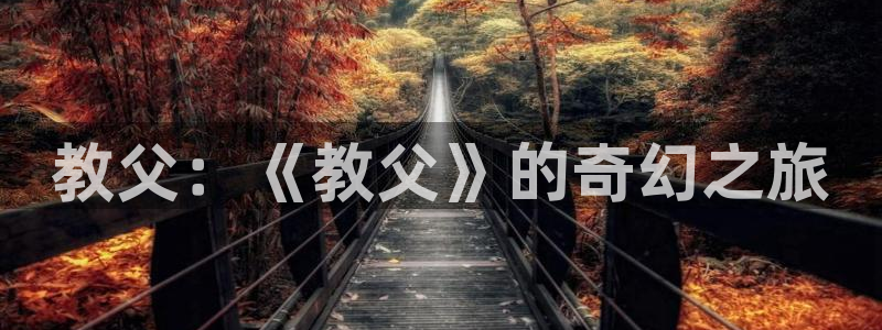 神马影院老表：教父：《教父》的奇幻之旅