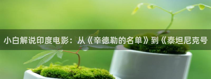 神马不卡影院手机在线观看：小白解说印度电影：从《辛德勒的名单》到《泰坦尼克号